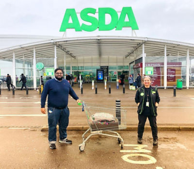 Donation of clothes for NHS | Asda Leyton Mills
