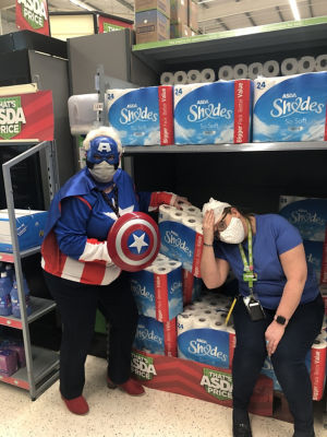 Captain America saves Asda Portadown  | Asda Portadown