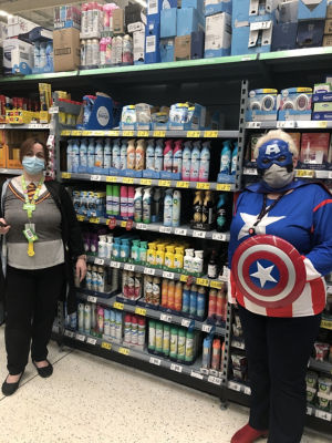Captain America saves Asda Portadown  | Asda Portadown