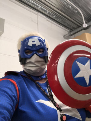 Captain America saves Asda Portadown  | Asda Portadown