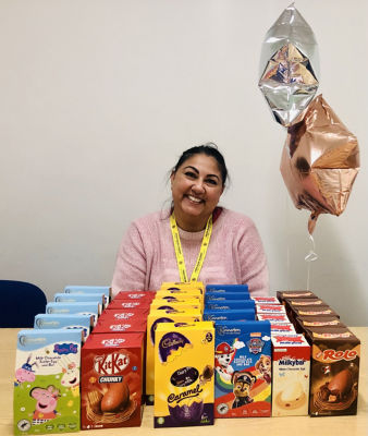 Easter treats for children's home | Asda Leicester Abbey Lane