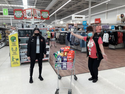 Easter eggs donation to Dundee United community trust for local children . | Asda Dundee West
