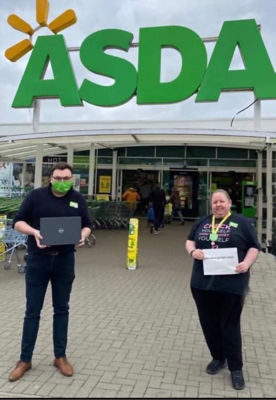 Laptop donation to school | Asda Dewsbury