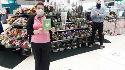Debbie marks 35 years at Asda | Asda Boston