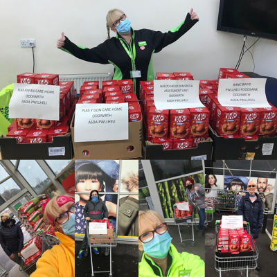 Easter Donations to local Care Homes | Asda Pwllheli