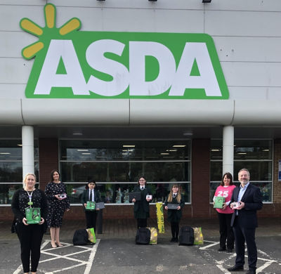 Laptop donation to St Colmcille’s High School | Asda Downpatrick