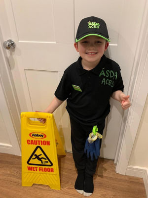 Leighton dresses up as an Asda colleague        | Asda Sheffield