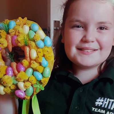 Annalise's Easter wreath | Asda Llanelli Murray Street
