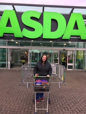 Sarah Hunter from Dyce School Parent Council collected eggs for their Easter Egg Hunt. | Asda Dyce