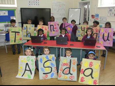 Pupils say thanks for laptops  | Asda Feltham