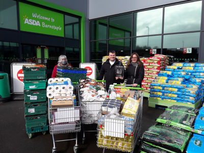 Easter dinner for 25 families | Asda Barnstaple