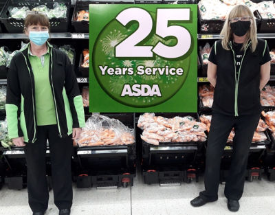 Colleagues mark 25 years | Asda Boston
