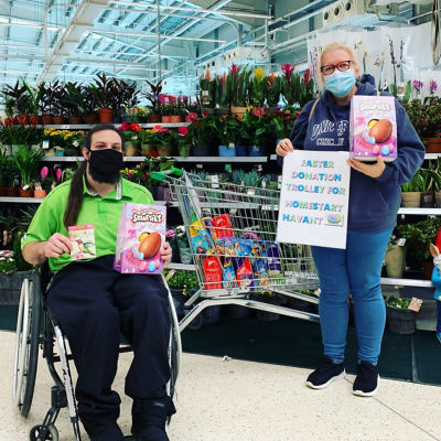 Easter Donation Trolley  | Asda Havant