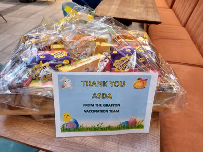 Royal Volunteer Service Easter treats donation | Asda Cambridge
