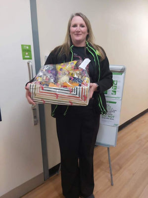 Tickled Pink Easter raffle for colleagues | Asda Llangefni