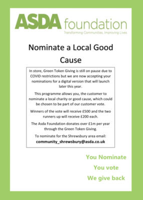 Digital green token scheme coming soon | Asda Shrewsbury