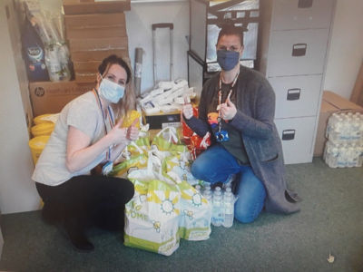 Donation to vaccination centre | Asda South Shields