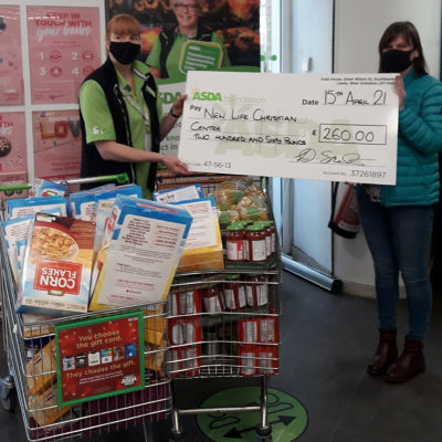 ASDA FOUNDATION GRANT New life christian centre received a grant for £260 towards their foodbank  | Asda Colne
