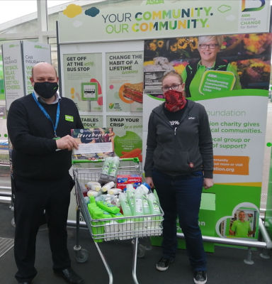 Living Waters Storehouse foodbank donation.  | Asda Clayton Green