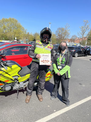 Blood Bikes donation | Asda Shrewsbury