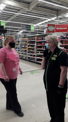 Ssshh! Colleague Lisa's sponsored silence raised money for Tickled Pink  | Asda Wrexham