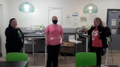 Ssshh! Colleague Lisa's sponsored silence raised money for Tickled Pink  | Asda Wrexham