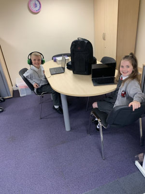 Mendell Primary School receives laptops | Asda Bromborough