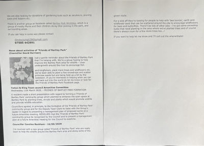 Friends of Bartley Park  | Asda Totton