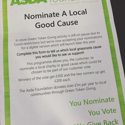 Green tokens are back | Asda Havant