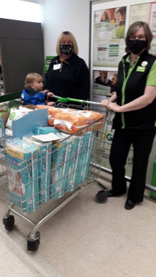 Store Top Up Donation to our Fight Hunger  Create Change trolley  | Asda Darlington