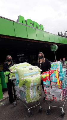 Darlington Women's Refuge collect their grant donation of bedding products and nappies | Asda Darlington