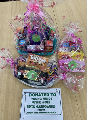 Fundraising Donation to 3 amazing Mental Health Charities  | Asda Sittingbourne