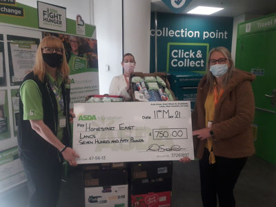 £750 to Homestart East Lancs  | Asda Colne