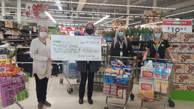 Family space receive their Supporting Communities Grant | Asda Cheltenham