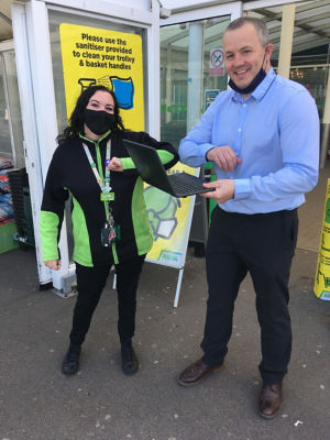Laptop donation | Asda Thurmaston