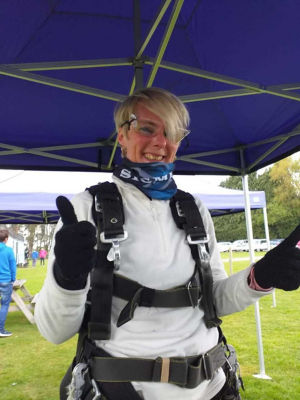 Skydiving Sue | Asda Llandudno