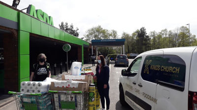King's Church Darlington picking up a Supporting  Communities grant donation from Asda Foundation.#asdafoundation  | Asda Darlington