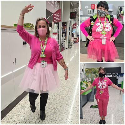 Asda colleagues wear pink to honour Tracy | Asda Newport Isle of Wight