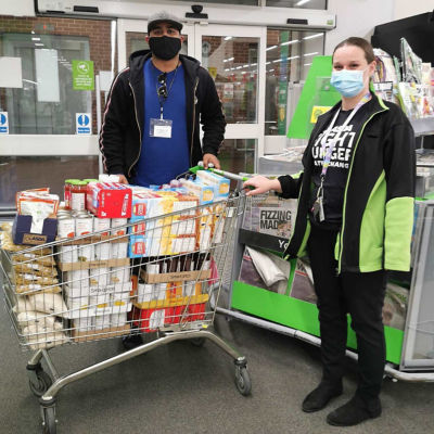 Donation of essential foods and toiletries to Freshstart Smart | Asda Wythenshawe