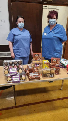 Donation to vaccination centre | Asda Blackwood
