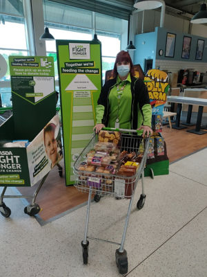 Donation to vaccination centre | Asda Blackwood