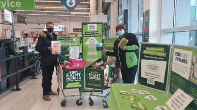 Customers donations ‘Fight Hunger’ at Asda Keighley  | Asda Keighley