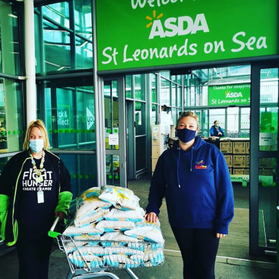 Donating play sand to local nursery ❤️ | Asda St Leonards on Sea