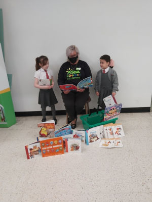 Donation to Dawley school | Asda Donnington Wood