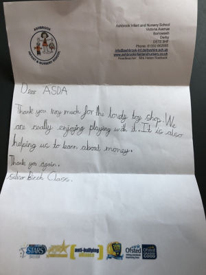 Colleagues of the future school donation  | Asda Derby