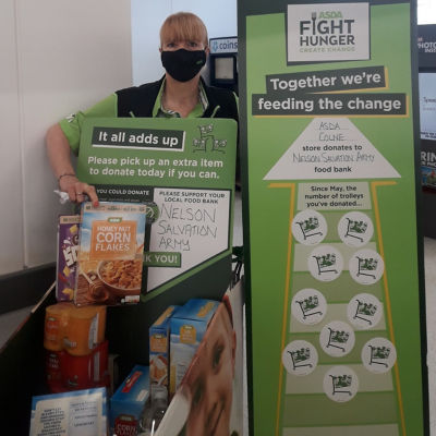 Were getting a fantastic response from our customers supporting our food bank  | Asda Colne