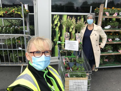 Donations to our local community garden | Asda Pwllheli
