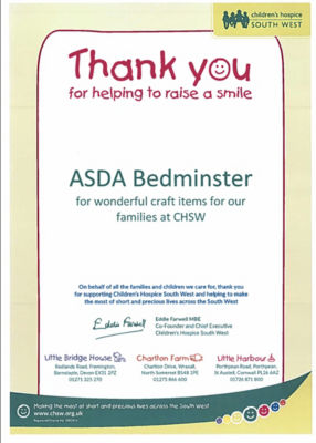 Supporting Communities Grant  | Asda Bedminster