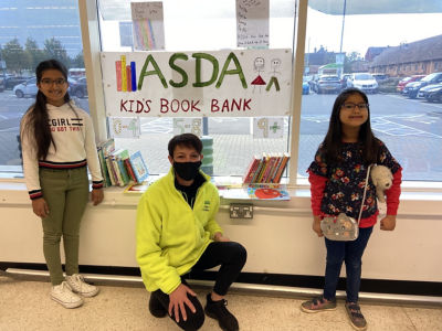 Eyva sets up children’s Book Bank in our Biggleswade store | Asda Biggleswade