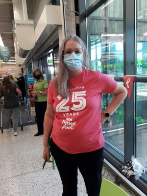 Diana shaves her hair off to raise funds for Tickled Pink  | Asda Gillingham Pier